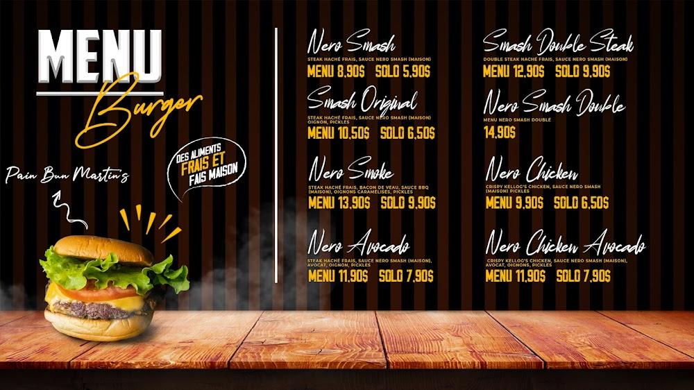 Nero Smash Les Mureaux - Menu Image 1